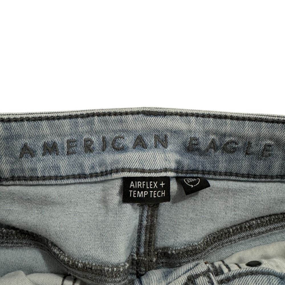 American Eagle Jeans Men's 29x32 Light Wash Air Flex Temp Tech Athletic Skinny - Picture 4 of 12